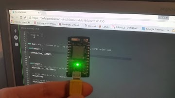 Programming the Particle Photon over WiFi (LED flasher)