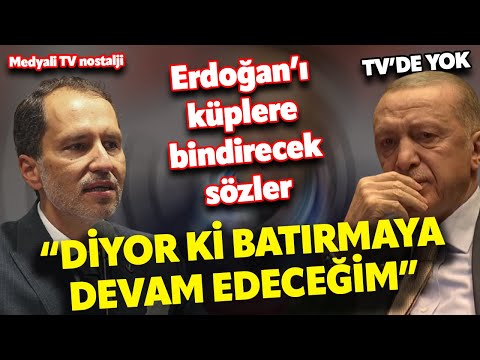 Fatih Erbakan Erdoğan'a açtı ağzını yumdu gözünü! \