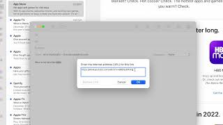 Add text links to your emails (Mac with Apple Mail)