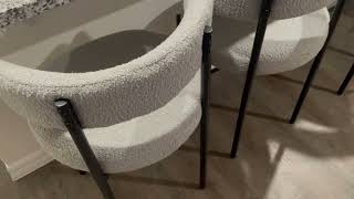 Canxkun Boucle Bar Stools Review