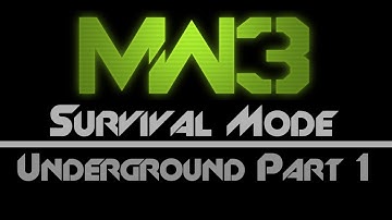 MW3 Survival Underground Part 1 Gameplay/Commentary
