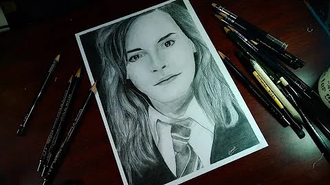 How to Draw Hermione Granger - Emma Watson in the Harry Potter films