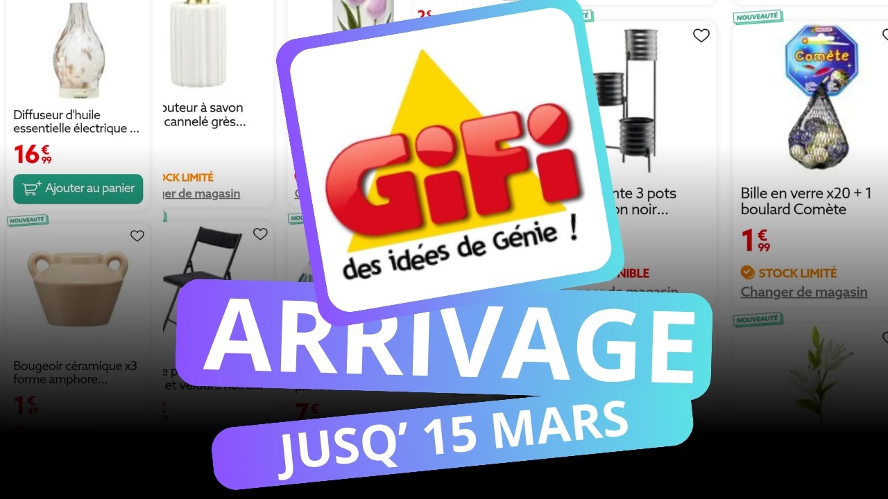 Gifi - Jusqu' 15 MARS (nouvautées)