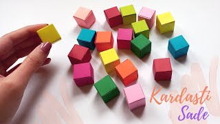 How to make a paper Cube ✨ No Glue, No Scissors | origami cube 😊 #papercube #origami 