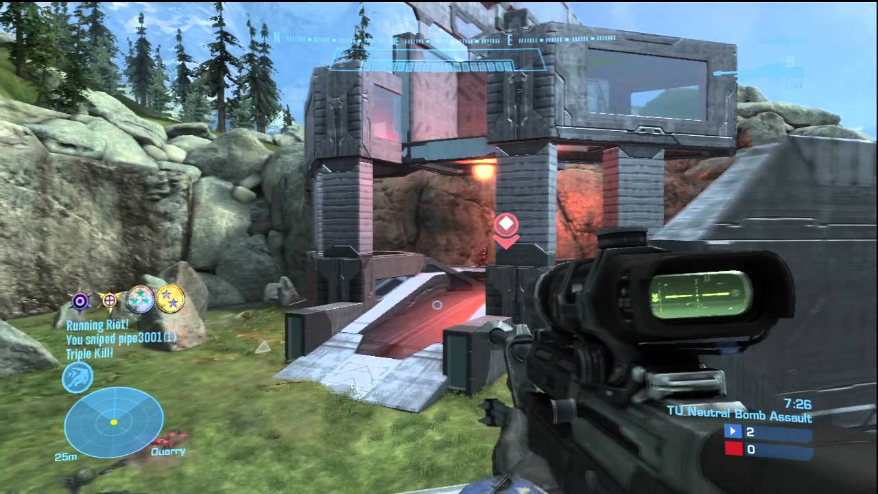 Halo Reach 25 scope DIRTY Overkill extermination YouTube