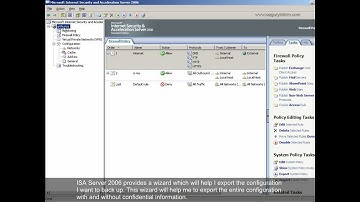 How to Create a Backup on ISA Server 2006?