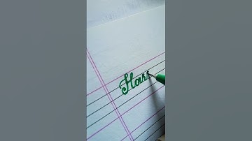 How to Write The Beautiful Name "Harshita" in cursive😍❤️ #calligraphy #art #viral #trending #shorts