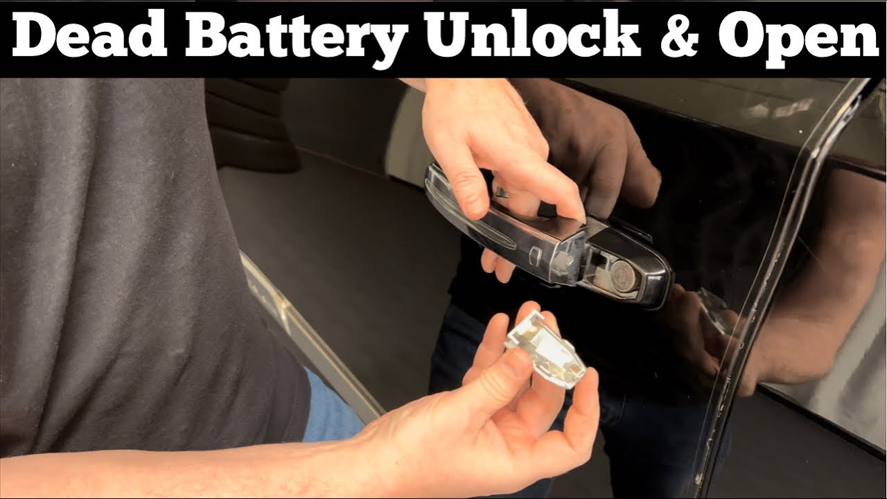 How To Unlock \U0026 Open 2015 - 2020 Cadillac Escalade If Battery Dies - Jump Start Charge Dead Battery