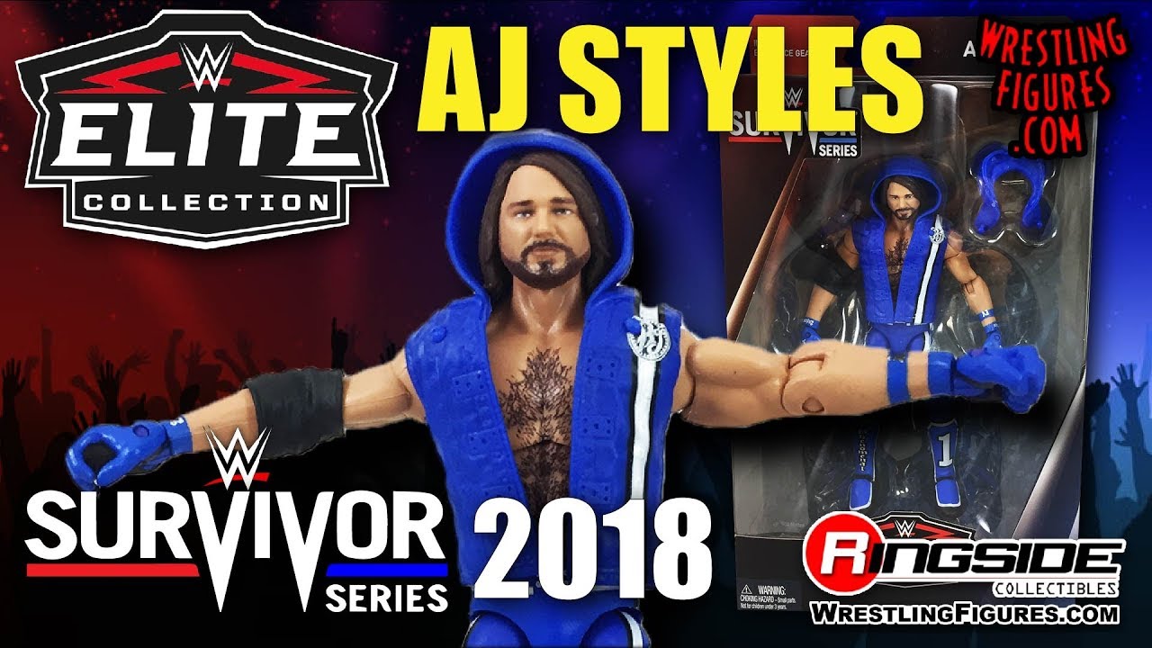 Mattel WWE Elite Collector Figur AJ Styles – Actionfigur Mit Weste & Kapuze, Für Sammler & Fans Ab 8 Jahren