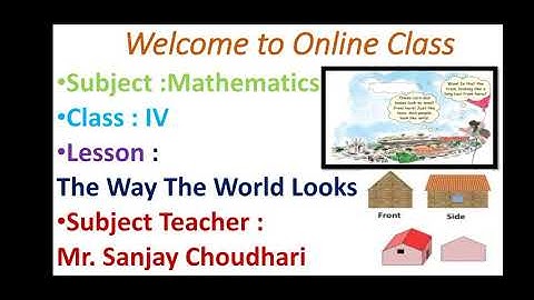 NCERT Class IV Maths Lesson The Way The World Looks