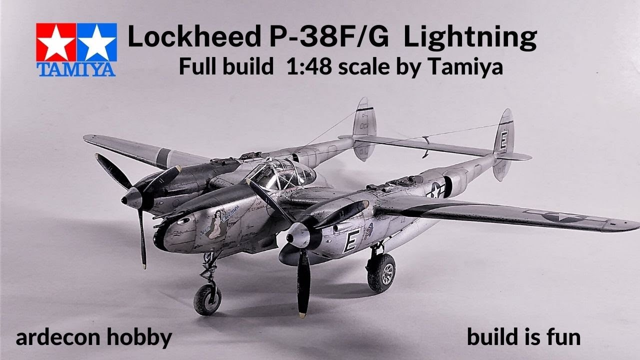 P 38 F/G Lightning Tamiya 1:48 scale full build 