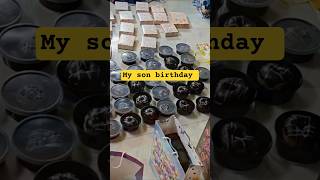 my son birthday celebration returns gifts packing
