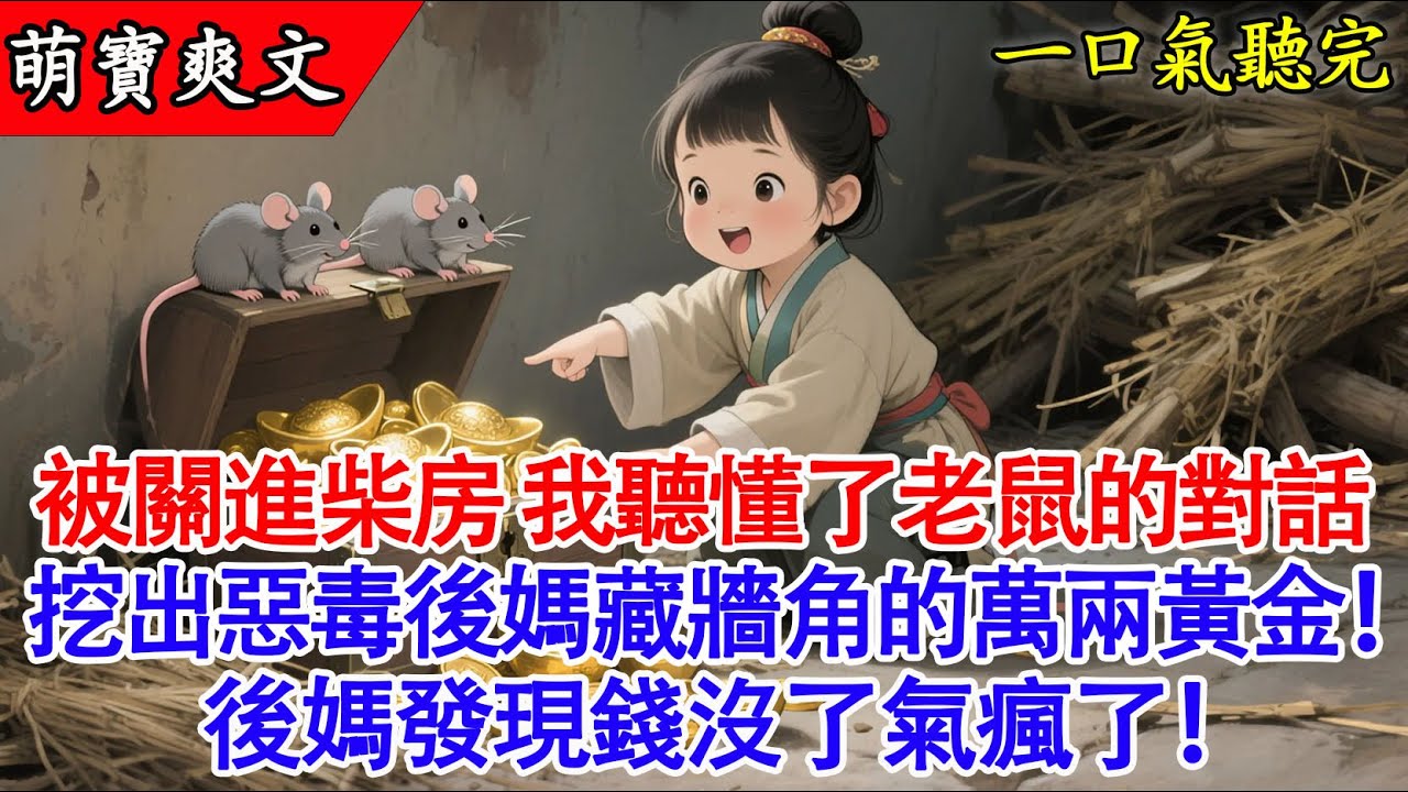 【完結小說】惡毒繼母把我關柴房？三歲半萌娃召喚鼠軍，一夜搬空她所有家產！🐭#有聲書 #爽文 #萌娃 #小說 #原創