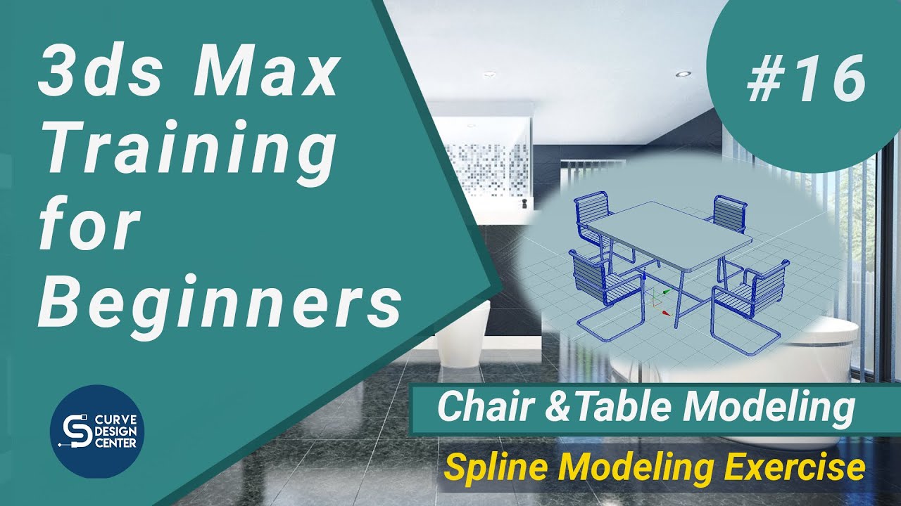 Chair and Table Modeling Pt 01 | 3ds Max Training for Beginners - YouTube