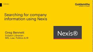 Company searching in Nexis