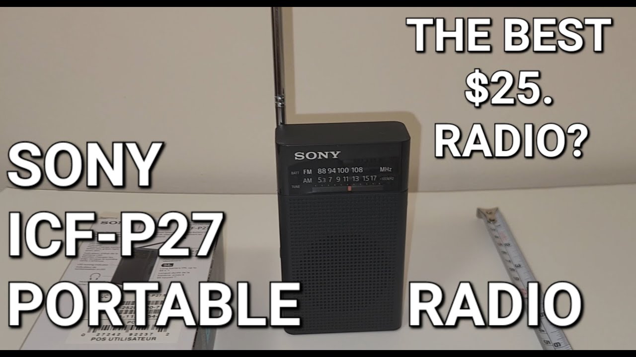 The BEST $25 Travel Radio - Sony ICF-P27 Review | 4K