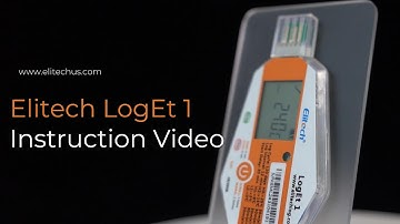 Elitech Single-use LogEt 1 USB Data Logger Initial Setup Tutorial