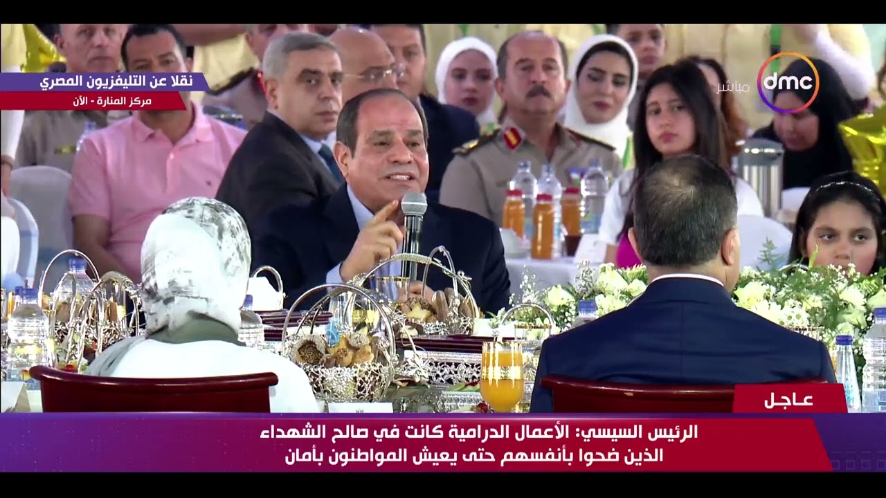 أبطال مسلسل الأختيار ومسلسل العائدون يشاركون الرئيس السيسي في احتفالية عيد الفطر المبارك