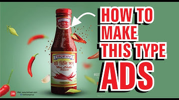 Hot Chilli Sauce Product Advertising Ads Design Tutorial Using Coreldraw - Ahsan Sabri