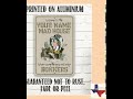 Personalized - Mad Hatter - Metal Sign
