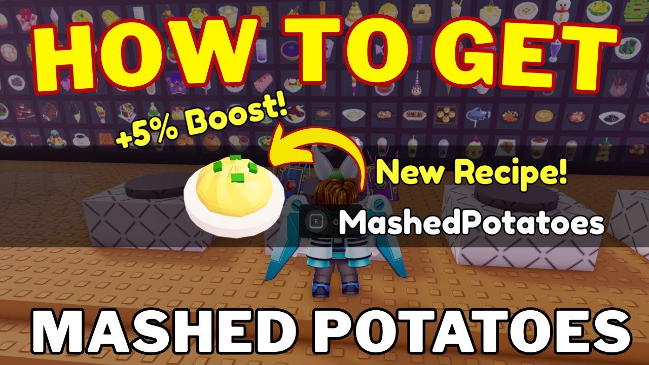 How To Make Mashed Potatoes in Craft Food | Mashed Potatoes Recipe | Roblox