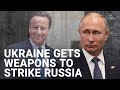 David Cameron gives Ukraine the go-ahead to use British weapons to strike Russia