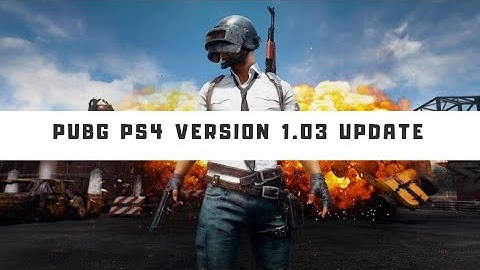PUBG PS4 Version 1.03 Update 194MB