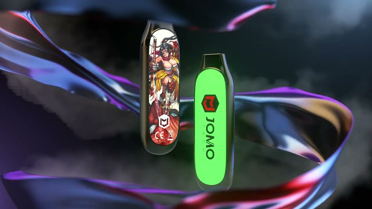 1000 Puffs disposable vape with Luminous Label.