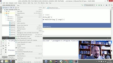 JAVA Lessons - 3 - worked on JetBrains  Intellij IDEA and on Eclipse IDE