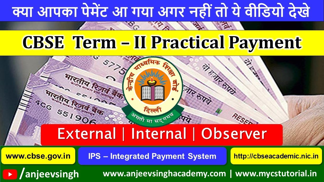 क्या आपका पेमेंट आ गया अगर नहीं तो ये वीडियो देखे | Term 2 External Examiner and Observer Payment