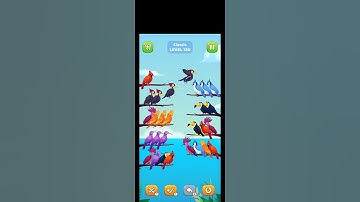 BIRD SORT PUZZLE, LEVEL - 130 #shorts #lovely #games #radhe