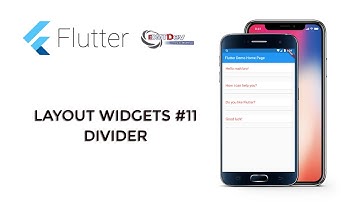 Flutter Tutorial - Layout Widgets #11 Divider