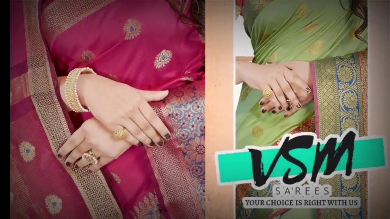 VSM SAREES SANJANA VOL.4 SMOOTHEST SILK FABRIC YouTube