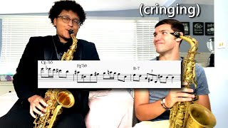 Classical Saxophone Snob Attempts Jazz Saxophone chords