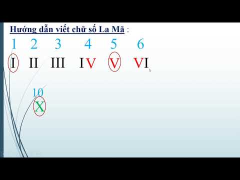 TUẦN 23 - TOÁN 3 - CHỮ SỐ LA MÃ