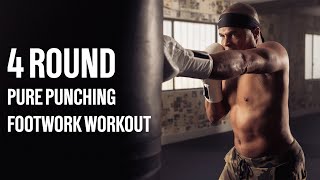 4 ROUND BOXING FOOTWORK WORKOUT | Beginner Boxing | At Home Workout