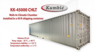 Kambic, Walk-In Climatic chamber type KK-45000 CHLT