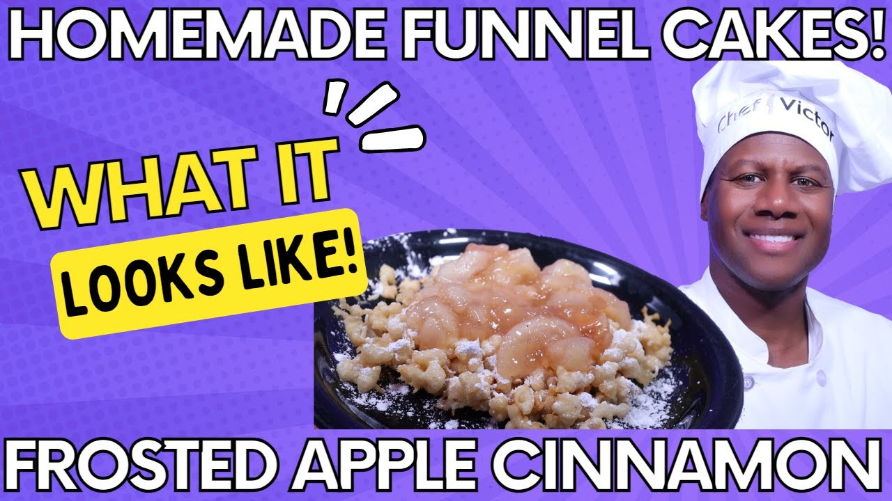 Homemade Apple Cinnamon Funnel Cakes YouTube