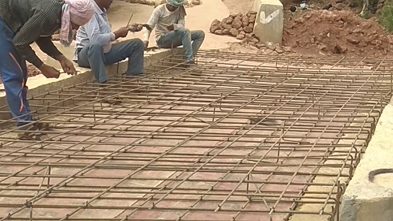 2 meter Slab design & bar binding YouTube