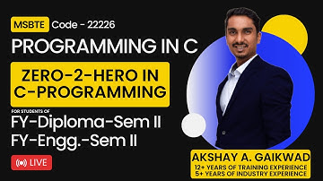 Loops in C Programing | Fy Diploma SEM 2 PIC 312303 | PIC 2.0 Lecture - 4