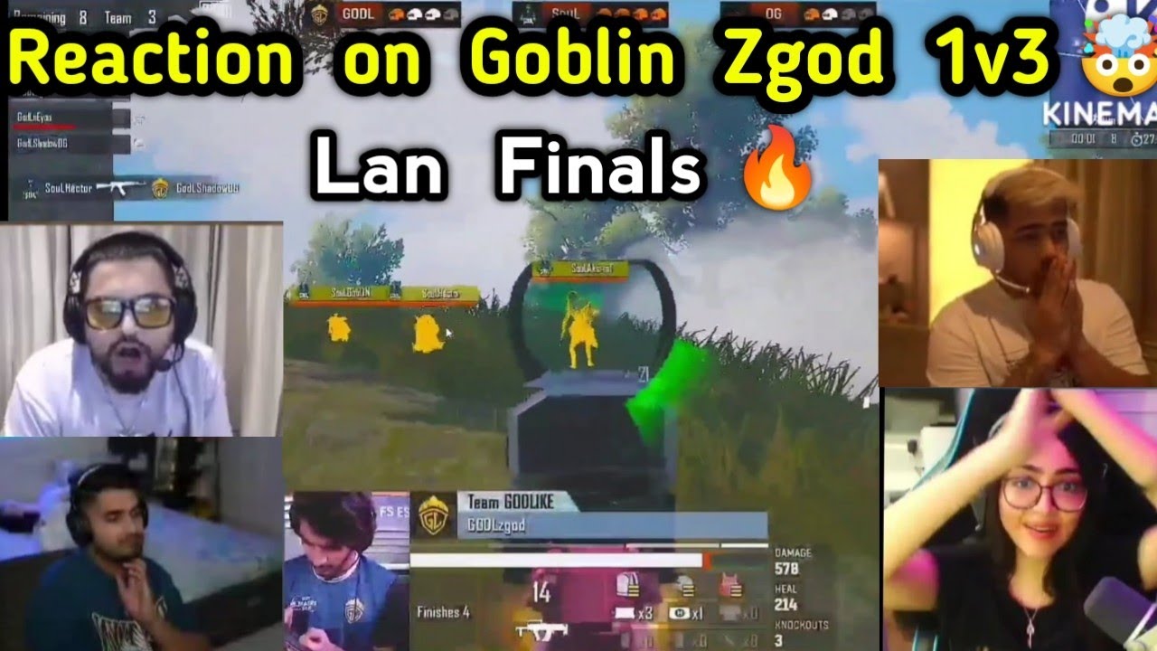 S8UL Players Epic Reaction on Goblin Zgod 1v3 🤯 Lan Finals 🔥 Soul Vs ...