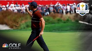 'THE PUTT YOU THINK ABOUT AS A KID': Viktor Hovland nails crucial par at Ryder Cup | Golf Channel