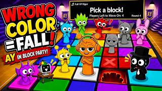 AY in Block Sprunki Party Challenge! 🟦 Don’t Pick the Wrong Color(New)