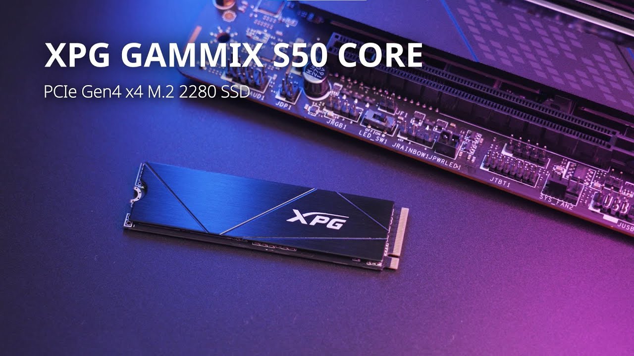 XPG GAMMIX S50 CORE PCIe Gen4 x4 M.2 2280 SSD - YouTube