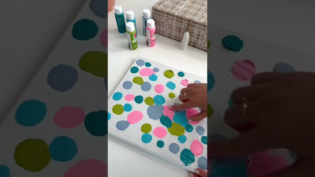 DIY Sensory Abstract Paint Activity For Kids 
