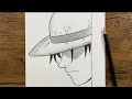 Easy anime drawing | how to draw Monkey D.Luffy step-by-step