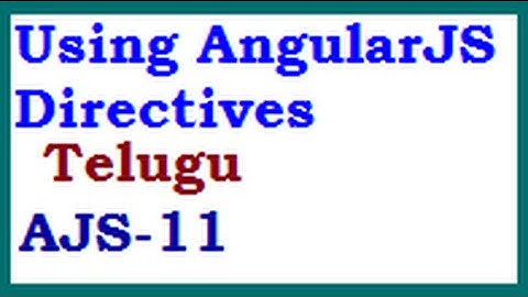 using AngularJS directives Example (Telugu) Program Item Cost Calulator-vlr training
