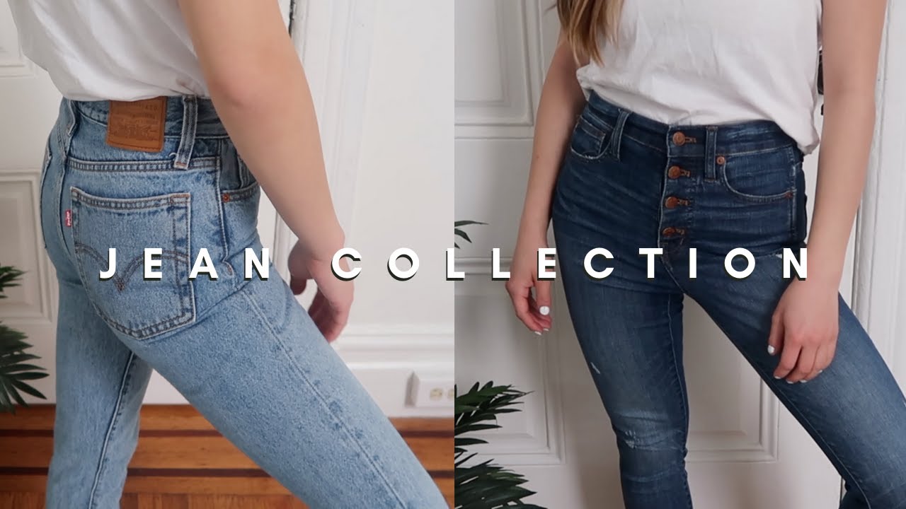 Trying On All My Jeans! | Levi's and Madewell Denim Collection - YouTube