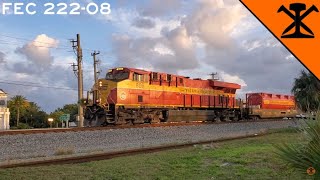 FEC 222-08 with 4 locomotives