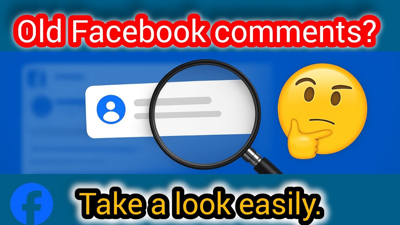 How to Check Old Comments on Facebook || Find Your Old Facebook ...